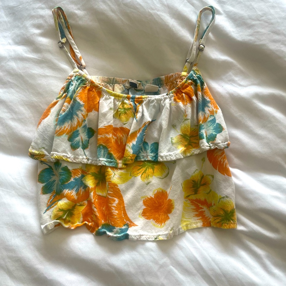 Roxy floral girls tank